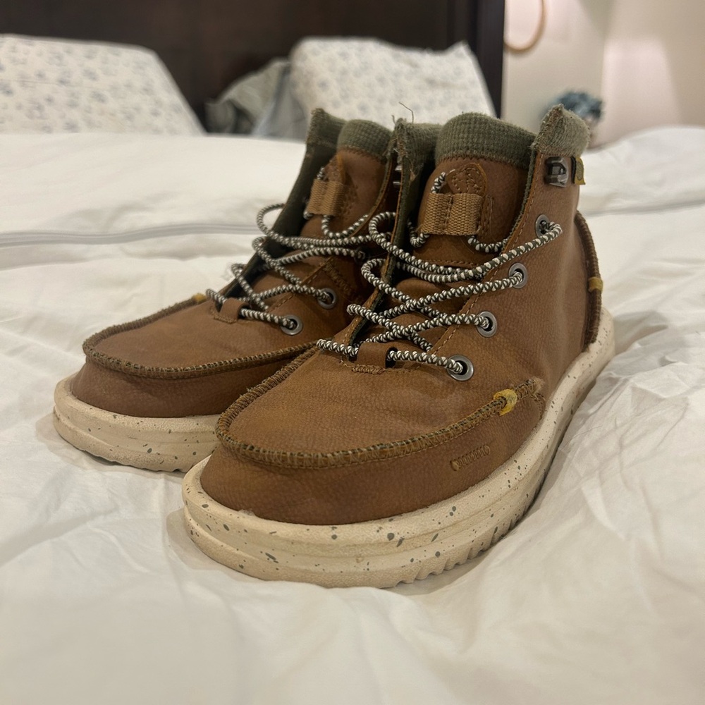 Big Boys' HEYDUDE Bradley Leather Boots